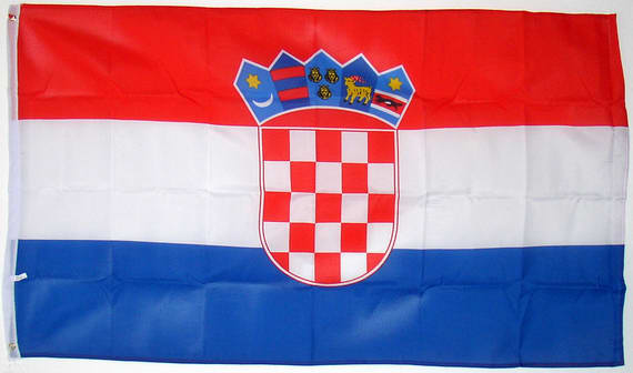 Bild von Flagge Kroatien Basic-Qualität-Fahne Kroatien Basic-Qualität-Flagge im Fahnenshop bestellen