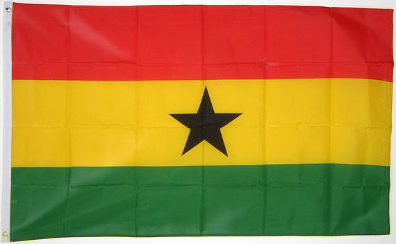 Bild von Flagge Ghana Basic-Qualität-Fahne Ghana Basic-Qualität-Flagge im Fahnenshop bestellen