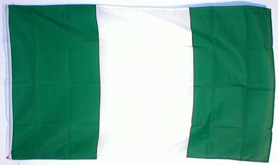 Bild von Flagge Nigeria Basic-Qualität-Fahne Nigeria Basic-Qualität-Flagge im Fahnenshop bestellen