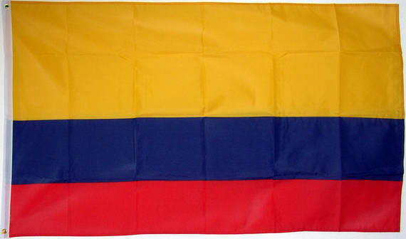 Bild von Flagge Kolumbien Basic-Qualität-Fahne Kolumbien Basic-Qualität-Flagge im Fahnenshop bestellen