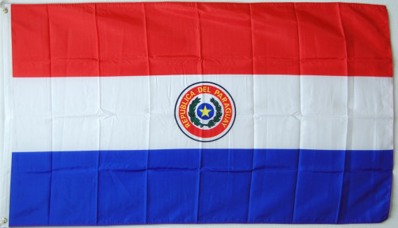 Bild von Flagge Paraguay  (1990-2013)-Fahne Paraguay  (1990-2013)-Flagge im Fahnenshop bestellen