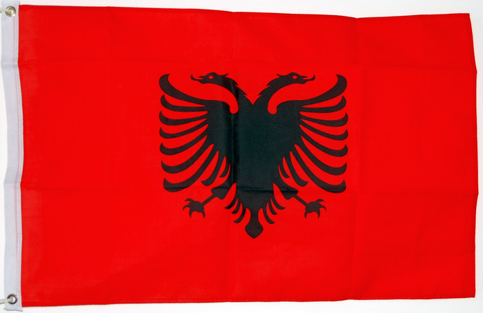 Bild von Flagge Albanien-Fahne Albanien-Flagge im Fahnenshop bestellen