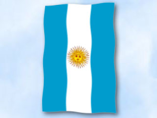 Bild von Flagge Argentinien  im Hochformat (Glanzpolyester)-Fahne Flagge Argentinien  im Hochformat (Glanzpolyester)-Flagge im Fahnenshop bestellen