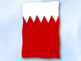 Bild von Flagge Bahrain  im Hochformat (Glanzpolyester)-Fahne Flagge Bahrain  im Hochformat (Glanzpolyester)-Flagge im Fahnenshop bestellen