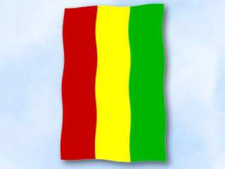 Bild von Flagge Bolivien  im Hochformat (Glanzpolyester)-Fahne Flagge Bolivien  im Hochformat (Glanzpolyester)-Flagge im Fahnenshop bestellen