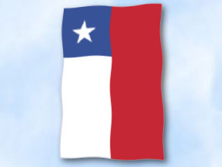 Bild von Flagge Chile  im Hochformat (Glanzpolyester)-Fahne Flagge Chile  im Hochformat (Glanzpolyester)-Flagge im Fahnenshop bestellen