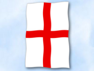 Bild von Flagge England   im Hochformat (Glanzpolyester)-Fahne Flagge England   im Hochformat (Glanzpolyester)-Flagge im Fahnenshop bestellen