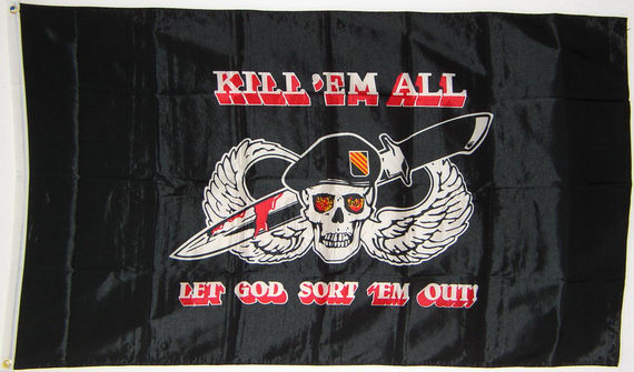 Bild von Flagge Kill em all - Let God sort em out!-Fahne Flagge Kill em all - Let God sort em out!-Flagge im Fahnenshop bestellen