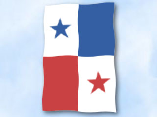 Bild von Flagge Panama  im Hochformat (Glanzpolyester)-Fahne Flagge Panama  im Hochformat (Glanzpolyester)-Flagge im Fahnenshop bestellen