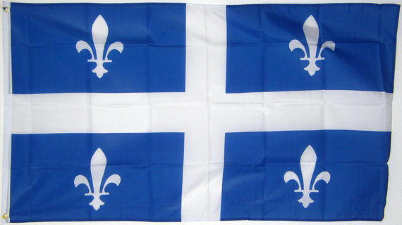 Bild von Kanada - Provinz Quebec-Fahne Kanada - Provinz Quebec-Flagge im Fahnenshop bestellen