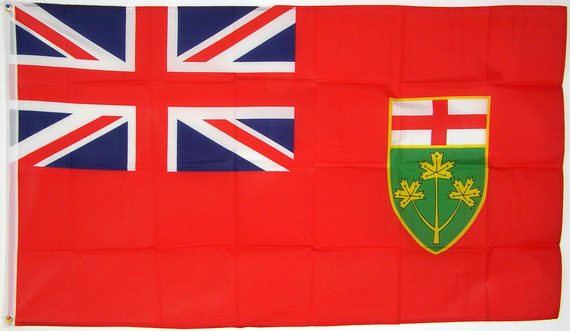 Bild von Kanada - Provinz Ontario-Fahne Kanada - Provinz Ontario-Flagge im Fahnenshop bestellen
