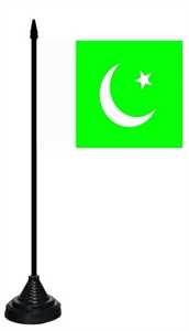 Bild von Tisch-Flagge Pakistan 15x10cm  mit Kunststoffständer-Fahne Tisch-Flagge Pakistan 15x10cm  mit Kunststoffständer-Flagge im Fahnenshop bestellen