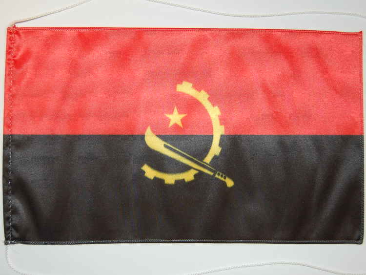 Bild von Tisch-Flagge Angola-Fahne Tisch-Flagge Angola-Flagge im Fahnenshop bestellen
