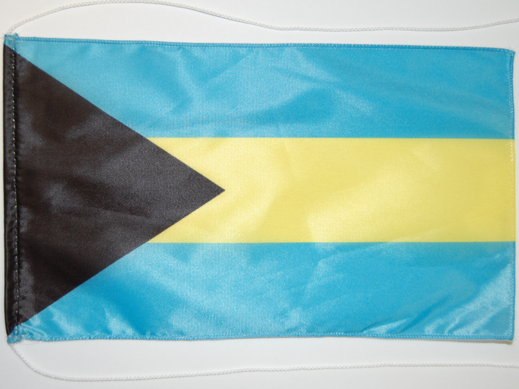 Bild von Tisch-Flagge Bahamas-Fahne Tisch-Flagge Bahamas-Flagge im Fahnenshop bestellen