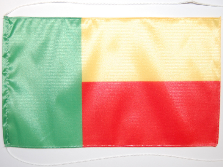 Bild von Tisch-Flagge Benin-Fahne Tisch-Flagge Benin-Flagge im Fahnenshop bestellen
