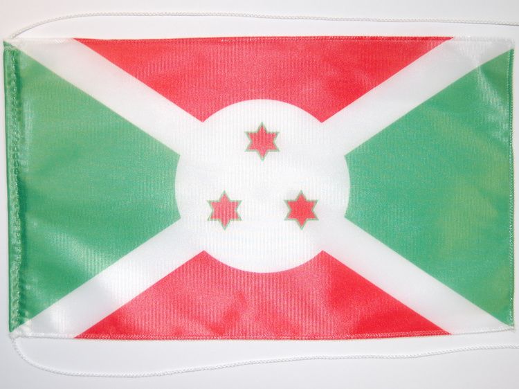 Bild von Tisch-Flagge Burundi-Fahne Tisch-Flagge Burundi-Flagge im Fahnenshop bestellen