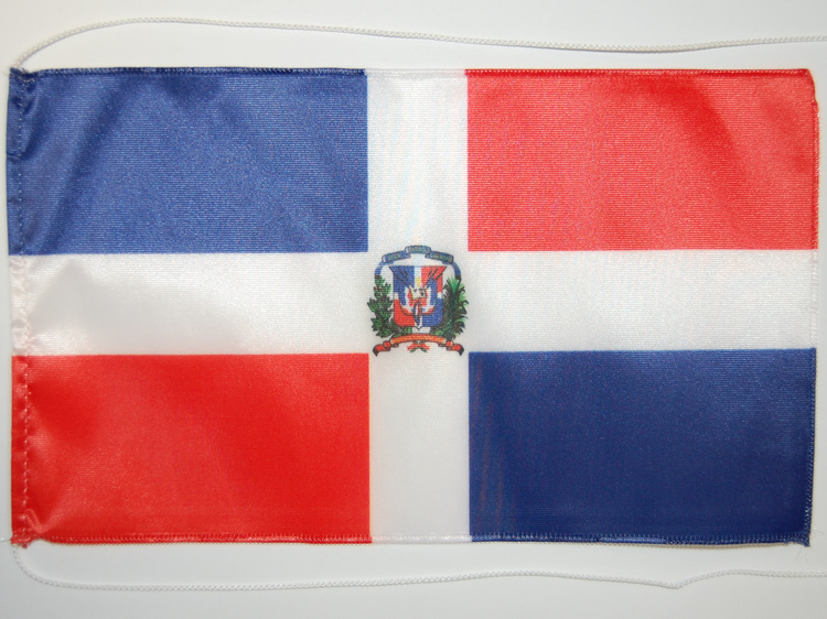 Bild von Tisch-Flagge Dominikanische Republik-Fahne Tisch-Flagge Dominikanische Republik-Flagge im Fahnenshop bestellen