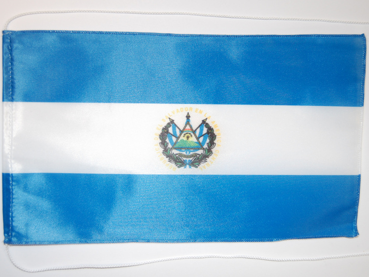 Bild von Tisch-Flagge El Salvador-Fahne Tisch-Flagge El Salvador-Flagge im Fahnenshop bestellen