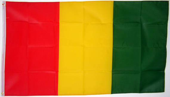 Bild von Tisch-Flagge Guinea-Fahne Tisch-Flagge Guinea-Flagge im Fahnenshop bestellen