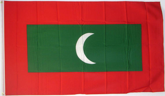 Bild von Tisch-Flagge Malediven-Fahne Tisch-Flagge Malediven-Flagge im Fahnenshop bestellen