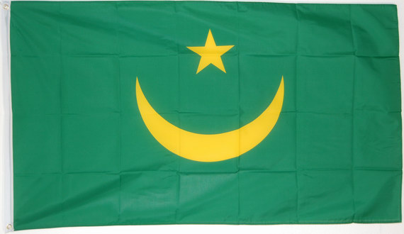 Bild von Tisch-Flagge Mauretanien-Fahne Tisch-Flagge Mauretanien-Flagge im Fahnenshop bestellen