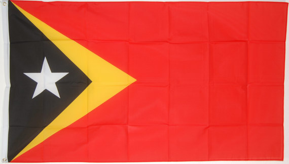 Bild von Tisch-Flagge Timor-Leste-Fahne Tisch-Flagge Timor-Leste-Flagge im Fahnenshop bestellen