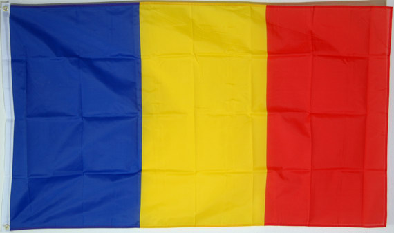 Bild von Tisch-Flagge Tschad-Fahne Tisch-Flagge Tschad-Flagge im Fahnenshop bestellen