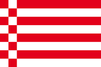 Bild von Flagge Bremen  im Querformat (Glanzpolyester)-Fahne Flagge Bremen  im Querformat (Glanzpolyester)-Flagge im Fahnenshop bestellen