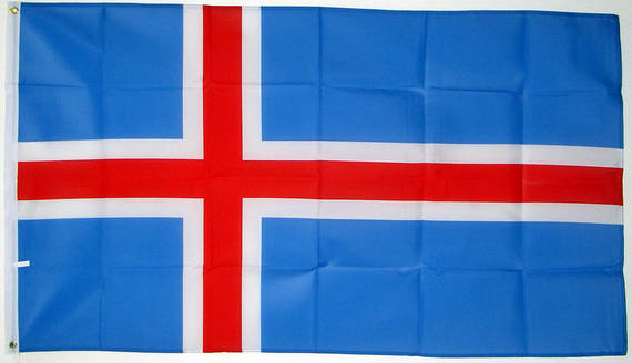 Bild von Flagge Island Basic-Qualität-Fahne Island Basic-Qualität-Flagge im Fahnenshop bestellen