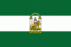 Bild von Flagge von Andalusien-Fahne Flagge von Andalusien-Flagge im Fahnenshop bestellen