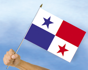 Bild von Stockflaggen Panama  (45 x 30 cm)-Fahne Stockflaggen Panama  (45 x 30 cm)-Flagge im Fahnenshop bestellen