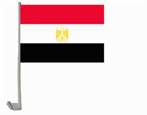 Bild von Autoflagge Ägypten-Fahne Autoflagge Ägypten-Flagge im Fahnenshop bestellen
