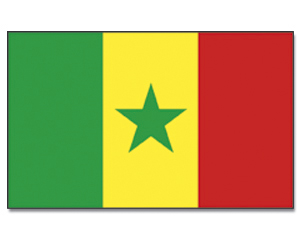 Bild von Tisch-Flagge Senegal-Fahne Tisch-Flagge Senegal-Flagge im Fahnenshop bestellen