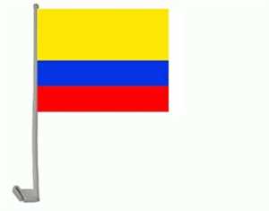 Bild von Autoflagge Kolumbien-Fahne Autoflagge Kolumbien-Flagge im Fahnenshop bestellen