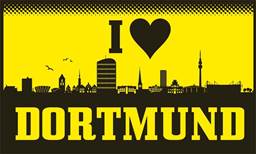 Bild von Flagge I love Dortmund-Fahne Flagge I love Dortmund-Flagge im Fahnenshop bestellen