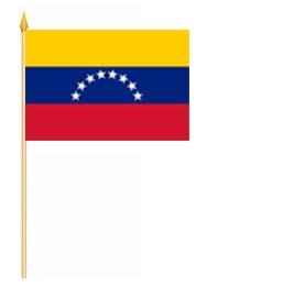 Bild von Stockflaggen Venezuela  (45 x 30 cm)-Fahne Stockflaggen Venezuela  (45 x 30 cm)-Flagge im Fahnenshop bestellen