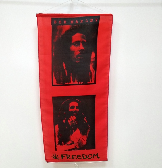 Bild von Doordrop Bob Marley / Freedom-Fahne Doordrop Bob Marley / Freedom-Flagge im Fahnenshop bestellen