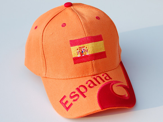 Bild von Cap Spanien orange-Fahne Cap Spanien orange-Flagge im Fahnenshop bestellen