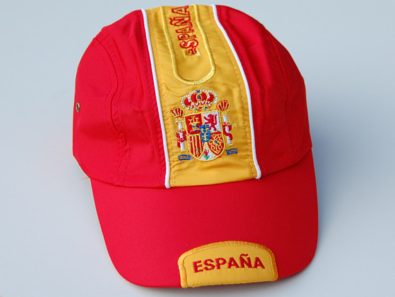 Bild von Lauf-Cap Spanien rot-Fahne Lauf-Cap Spanien rot-Flagge im Fahnenshop bestellen