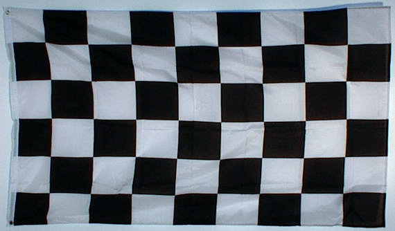 Bild von Karo-Fahne schwarz-weiß-Fahne Karo-Fahne schwarz-weiß-Flagge im Fahnenshop bestellen