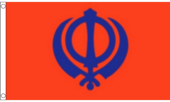 Bild von Flagge Sikhismus-Fahne Flagge Sikhismus-Flagge im Fahnenshop bestellen