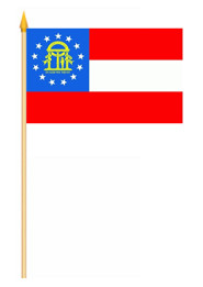 Bild von Stockflaggen Georgia  (45 x 30 cm)-Fahne Stockflaggen Georgia  (45 x 30 cm)-Flagge im Fahnenshop bestellen