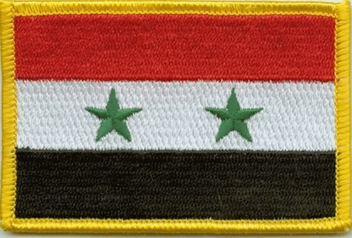 Bild von Aufnäher Flagge Syrien-Fahne Aufnäher Flagge Syrien-Flagge im Fahnenshop bestellen