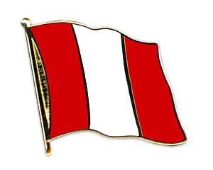 Bild von Flaggen-Pin Peru-Fahne Flaggen-Pin Peru-Flagge im Fahnenshop bestellen