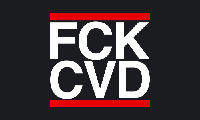 Bild von Flagge FCK CVD (CoViD 19) Premium-Fahne Flagge FCK CVD (CoViD 19) Premium-Flagge im Fahnenshop bestellen