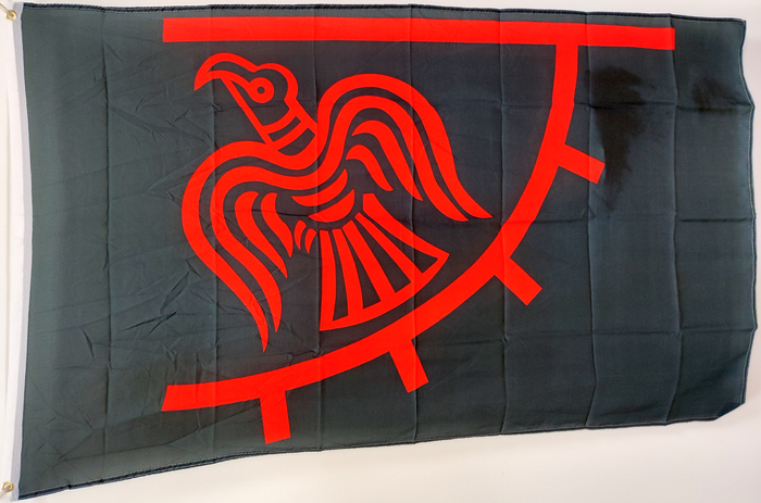 Bild von Flagge Wikinger - Odinsches Rabenbanner-Fahne Flagge Wikinger - Odinsches Rabenbanner-Flagge im Fahnenshop bestellen