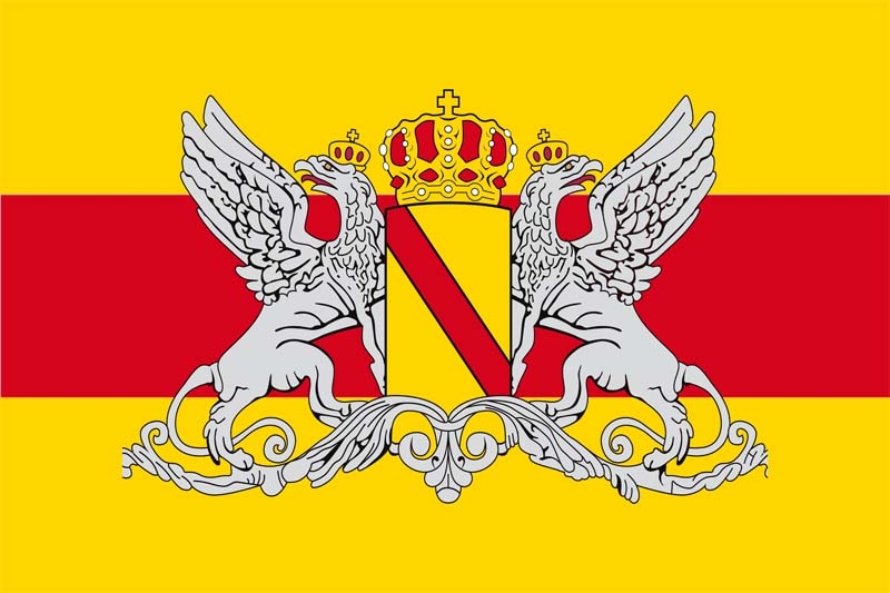 Bild von Flagge Großherzogtum Baden mit Ornamenten in der Qualität Sturmflagge-Fahne Flagge Großherzogtum Baden mit Ornamenten in der Qualität Sturmflagge-Flagge im Fahnenshop bestellen