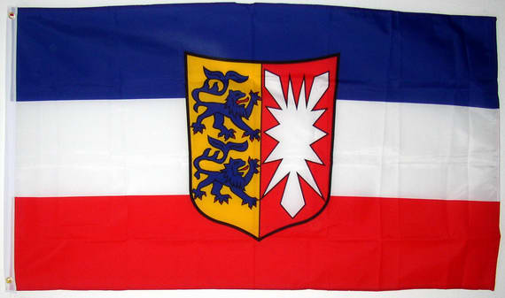 Bild von Landesfahne Schleswig-Holstein in der Qualität Sturmflagge-Fahne Landesfahne Schleswig-Holstein in der Qualität Sturmflagge-Flagge im Fahnenshop bestellen