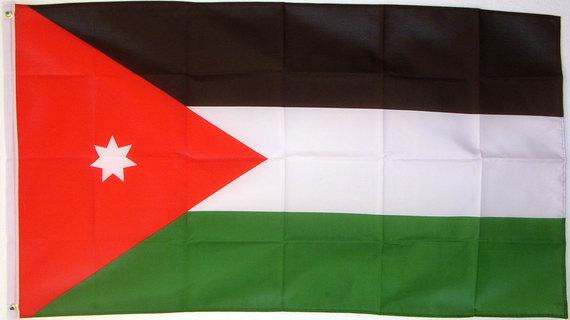 Bild von Flagge Jordanien-Fahne Jordanien-Flagge im Fahnenshop bestellen
