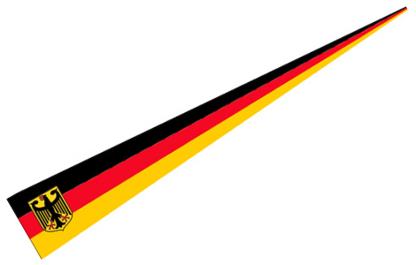 Bild von Wimpel Deutschland mit Adler  (150 x 30 cm)-Fahne Wimpel Deutschland mit Adler  (150 x 30 cm)-Flagge im Fahnenshop bestellen